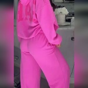 GAP🩷🍬Viral VintageSoft Sweatpants Sugar Plum Neon Pink